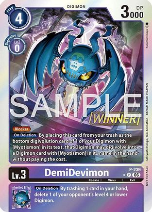Image of DemiDevimon (Official Store Tournament 2026 Vol. 3 Winner) (P-239) - Digimon Promotion Cards Foil