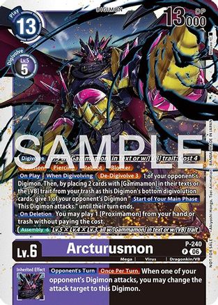 Image of Arcturusmon (Official Store Tournament 2026 Vol. 3 Participant) (P-240) - Digimon Promotion Cards