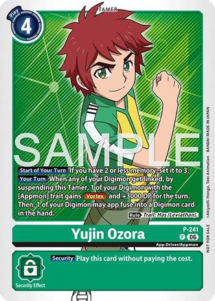 Image of Yujin Ozora (Official Store Tournament 2026 Vol. 3 Participant) (P-241) - Digimon Promotion Cards