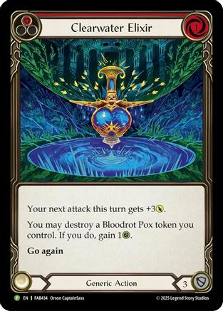 Image of Clearwater Elixir - FAB434 (FAB434) - Flesh and Blood: Promo Cards Cold Foil