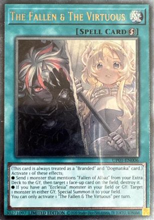 Image of The Fallen & The Virtuous (UP01-EN006) - Ultimate Tournament Pack 1 Limited