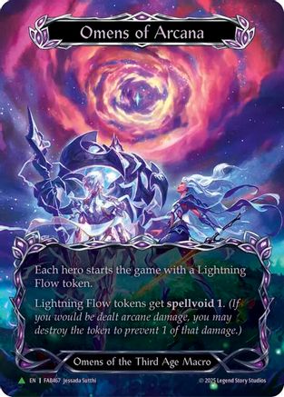 Image of Omens of Arcana (Marvel) - FAB467 (FAB467) - Flesh and Blood: Promo Cards Cold Foil
