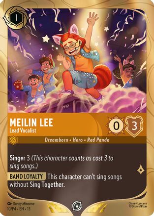 Image of Meilin Lee - Lead Vocalist (10) - Disney Lorcana Promo Cards Holofoil