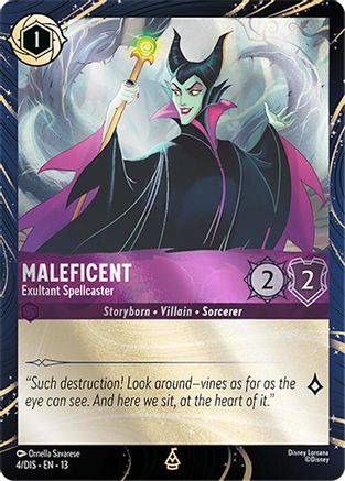 Image of Maleficent - Exultant Spellcaster (4) - Disney Lorcana Promo Cards Holofoil