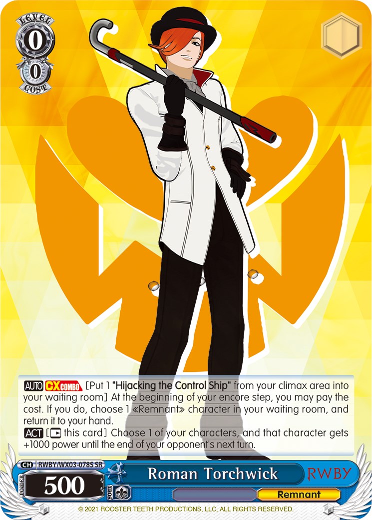 Image of Roman Torchwick (RWBY/WX03-078S SR) [RWBY]