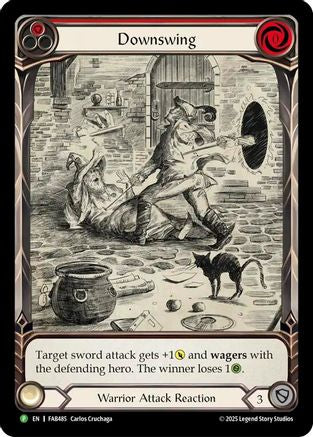 Image of Downswing - FAB485 (FAB485) - Flesh and Blood: Promo Cards Rainbow Foil