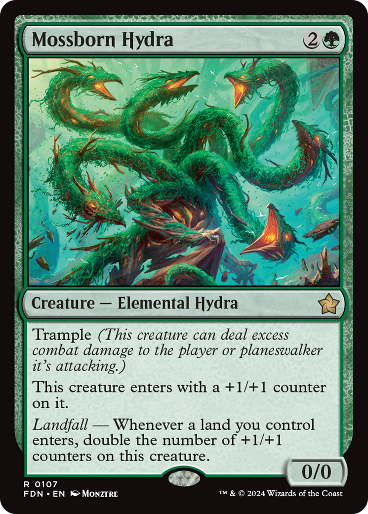 Image of Mossborn Hydra [Foundations]