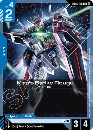 Image of Kira's Strike Rouge (GD05-010) - Freedom Ascension