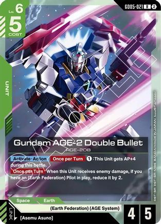 Image of Gundam AGE-2 Double Bullet (GD05-021) - Freedom Ascension Holofoil