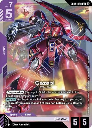 Image of Sazabi (GD05-049) (GD05-049) - Freedom Ascension Holofoil