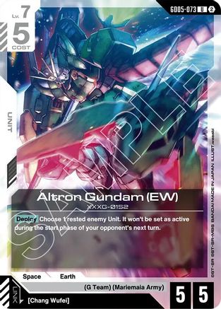 Image of Altron Gundam (EW) (GD05-073) - Freedom Ascension