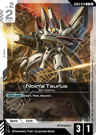 Image of Noin's Taurus (GD05-074) - Freedom Ascension