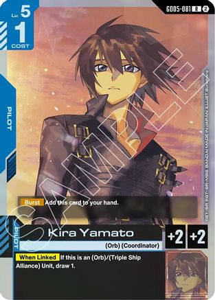 Image of Kira Yamato (GD05-081) - Freedom Ascension Holofoil