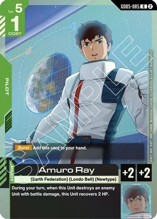 Image of Amuro Ray (GD05-085) - Freedom Ascension Holofoil