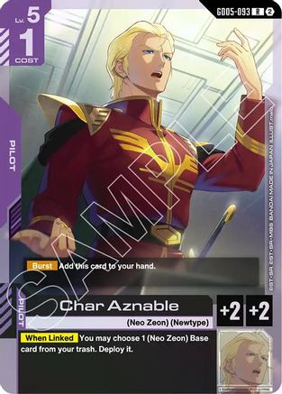 Image of Char Aznable (GD05-093) - Freedom Ascension Holofoil