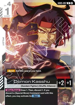Image of Domon Kasshu (GD05-097) - Freedom Ascension Holofoil