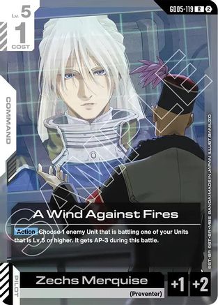 Image of A Wind Against Fires (GD05-119) - Freedom Ascension Holofoil