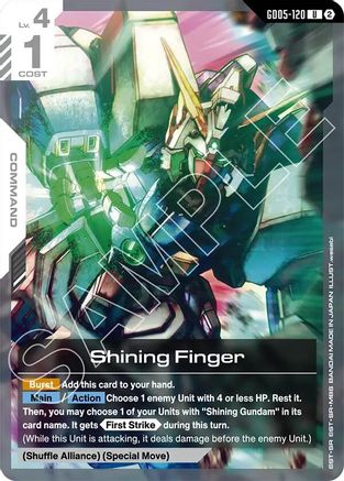 Image of Shining Finger (GD05-120) (GD05-120) - Freedom Ascension