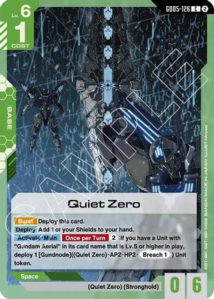 Image of Quiet Zero (GD05-126) - Freedom Ascension