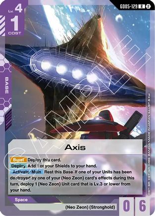 Image of Axis (GD05-129) - Freedom Ascension Holofoil