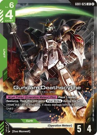 Image of Gundam Deathscythe (GD01-025) - Deck Build Box Freedom Ascension