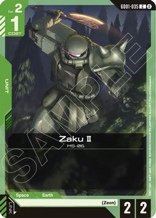 Image of Zaku II (GD01-035) - Deck Build Box Freedom Ascension