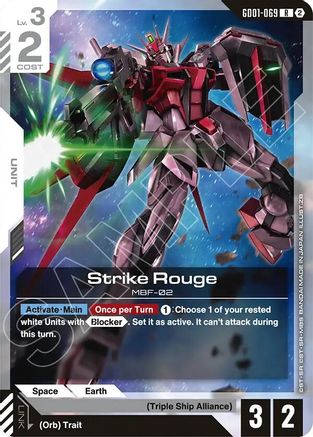 Image of Strike Rouge (GD01-069) - Deck Build Box Freedom Ascension