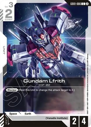 Image of Gundam Lfrith (GD01-086) - Deck Build Box Freedom Ascension