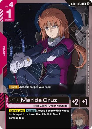Image of Marida Cruz (GD01-093) - Deck Build Box Freedom Ascension