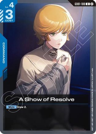 Image of A Show of Resolve (GD01-100) - Deck Build Box Freedom Ascension