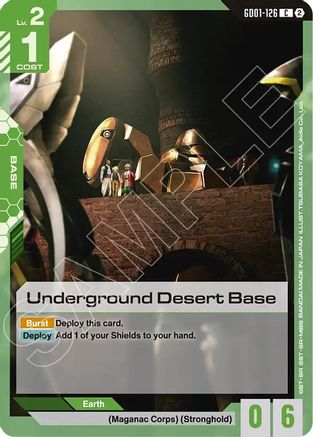 Image of Underground Desert Base (GD01-126) - Deck Build Box Freedom Ascension