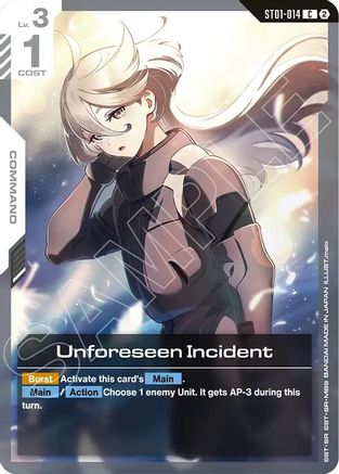 Image of Unforeseen Incident (ST01-014) - Deck Build Box Freedom Ascension