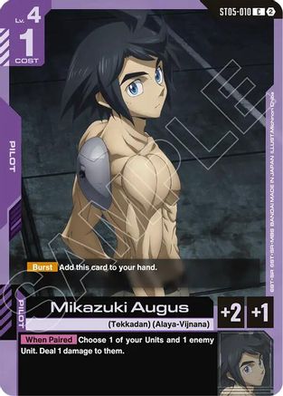 Image of Mikazuki Augus (ST05-010) - Deck Build Box Freedom Ascension