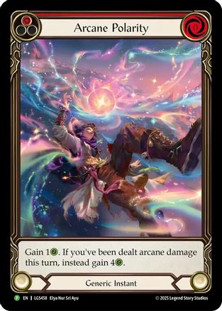 Image of Arcane Polarity (Extended Art) - LGS458 (LGS458) - Flesh and Blood: Promo Cards Rainbow Foil
