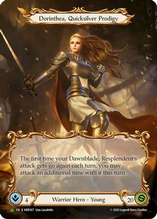 Image of Dorinthea, Quicksilver Prodigy (Marvel) - HER167 (HER167) - Flesh and Blood: Promo Cards Cold Foil