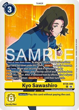 Image of Kyo Sawashiro (BT26-089) - Timeless Bonds Foil