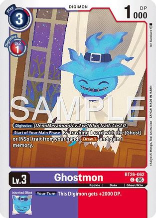 Image of Ghostmon (BT26-062) - Timeless Bonds