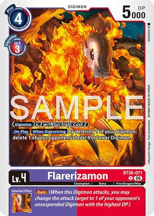 Image of Flarerizamon (BT26-071) - Timeless Bonds