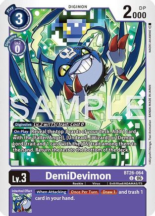 Image of DemiDevimon (BT26-064) - Timeless Bonds