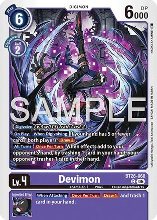 Image of Devimon (BT26-068) - Timeless Bonds