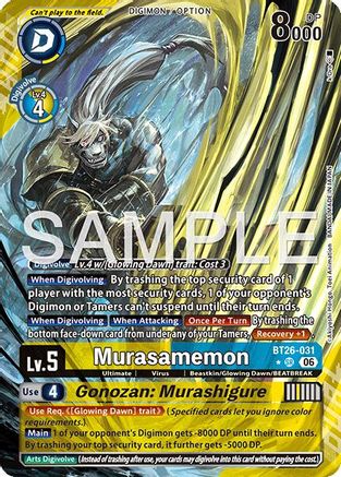 Image of Murasamemon // Gonozan: Murashigure (Alternate Art) (BT26-031) - Timeless Bonds Foil