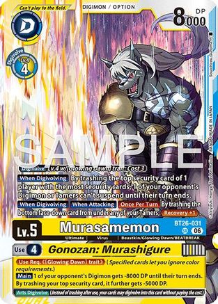 Image of Murasamemon // Gonozan: Murashigure (BT26-031) - Timeless Bonds Foil