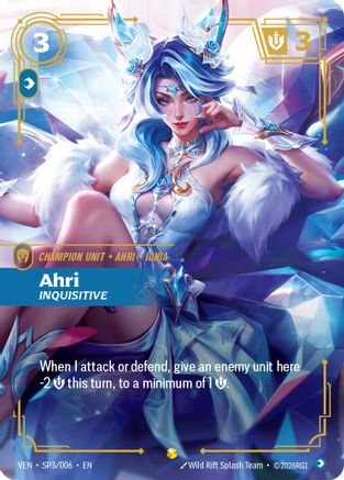 Image of Ahri - Inquisitive (SP3/006) - Vendetta Foil