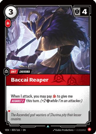 Image of Baccai Reaper (009/166) - Vendetta