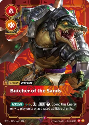 Image of Renekton - Butcher of the Sands (141/166) - Vendetta Foil