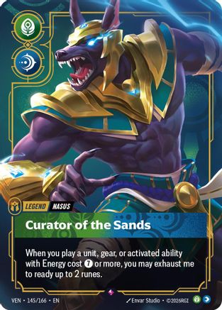Image of Nasus - Curator of the Sands (145/166) - Vendetta Foil