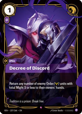 Image of Decree of Discord (107/166) - Vendetta Foil
