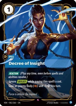 Image of Decree of Insight (061/166) - Vendetta Foil