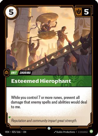 Image of Esteemed Hierophant (025/166) - Vendetta