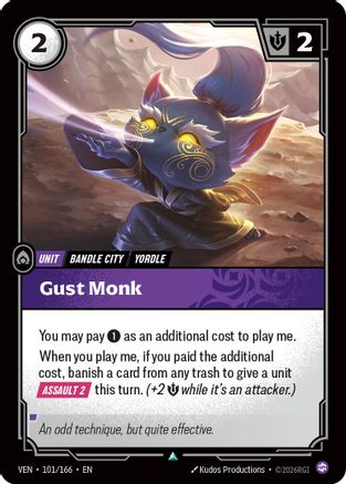 Image of Gust Monk (101/166) - Vendetta